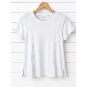 GAP NWT vintage wash white short cotton sleeve crew neck tee S